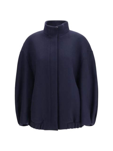 Dries Van Noten Dries Van Noten Oversized Pleated Jacket Navy