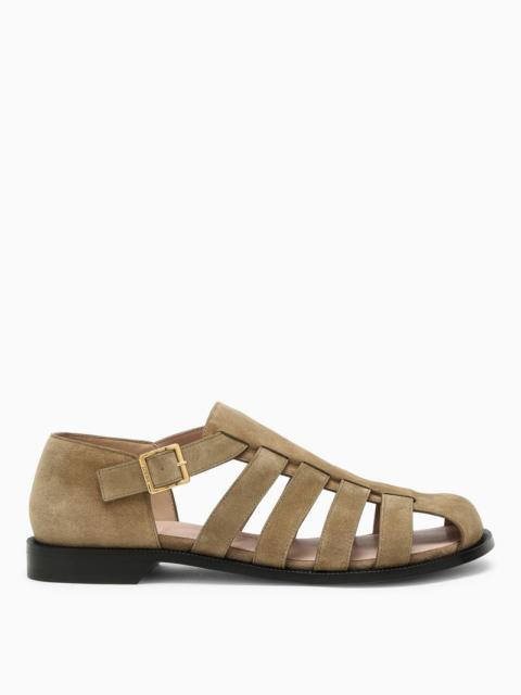 Loewe Loewe Campo Beige Suede Calfskin Sandal Men