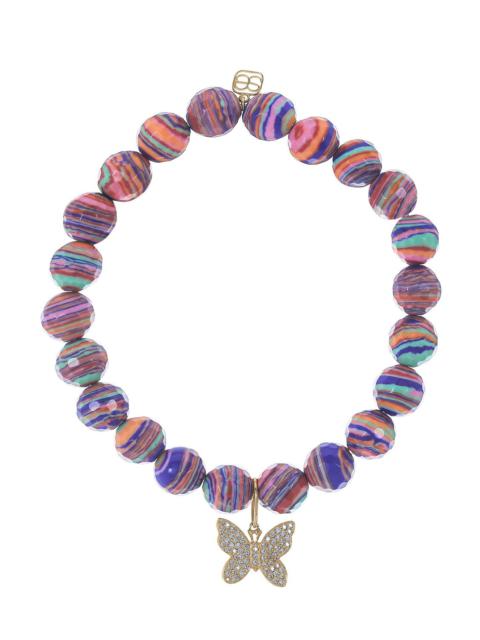 SYDNEY EVAN Butterfly Bead Charm Bracelet