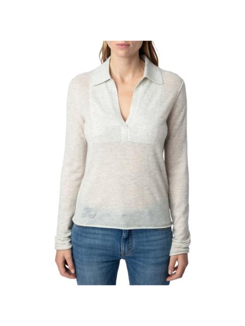 Zadig & Voltaire Zadig & Voltaire Sally Cp Strass Cashmere Sweater