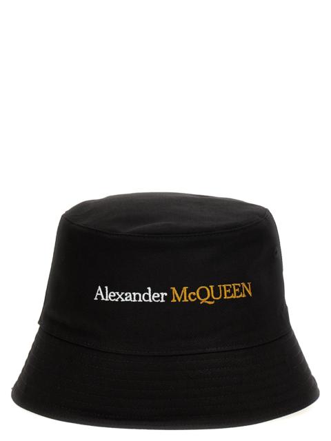 Alexander McQueen Mcqueen Men Logo Bucket Hat