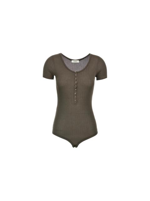 Lemaire BUTTONED RIB BODY (DARK BROWN)