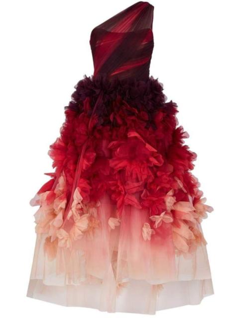 Other Designers One Shoulder Floral Dress