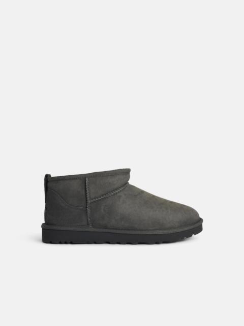 UGG 'CLASSIC ULTRA MINI' GREY SUEDE BOOTS
