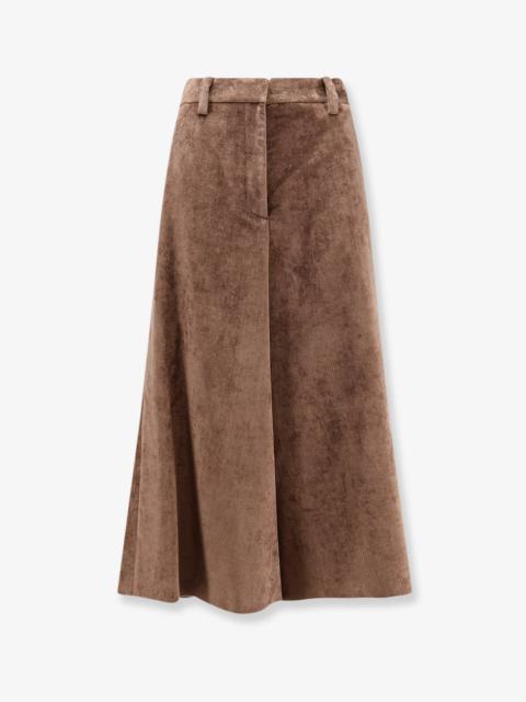 Brunello Cucinelli Brunello Cucinelli Women Velvet Skirt With Monili Detail