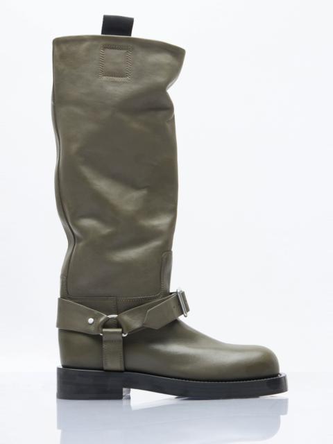 Burberry Leather Saddle High Boots