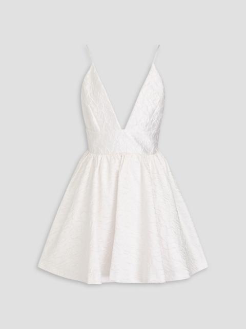 Alice + Olivia Ellamae cloqué mini dress