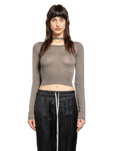 Rick Owens Temple Cropped Pull In Wool