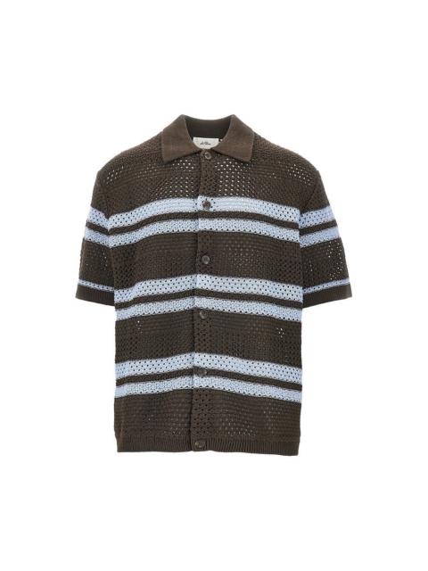Les Deux Les Deux Gianni Knitted Shirt Brown
