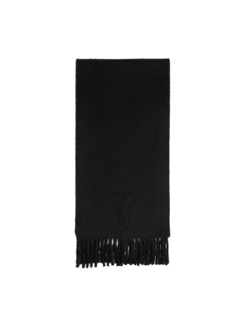 AMI Paris Ami De Coeur fringed scarf