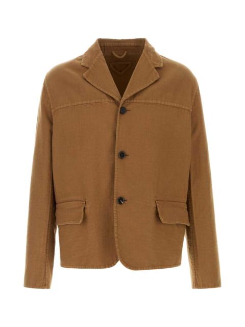Prada Biscuit Cotton Blazer