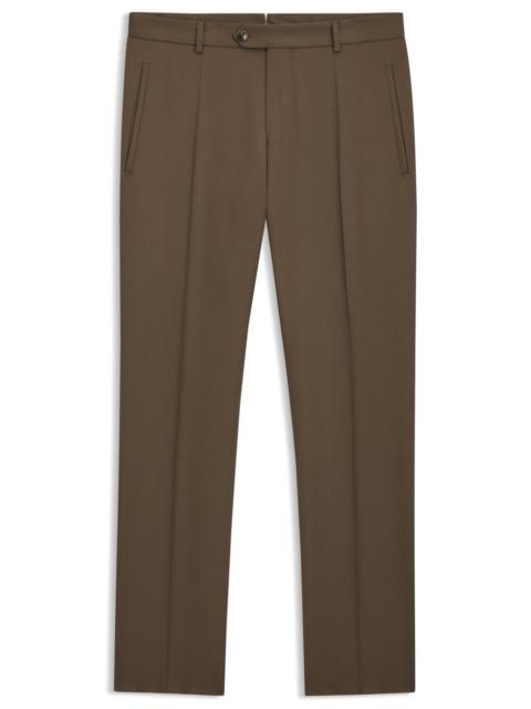 BOSS REGULAR-FIT TROUSERS IN VIRGIN AND TEXTURED WOOL