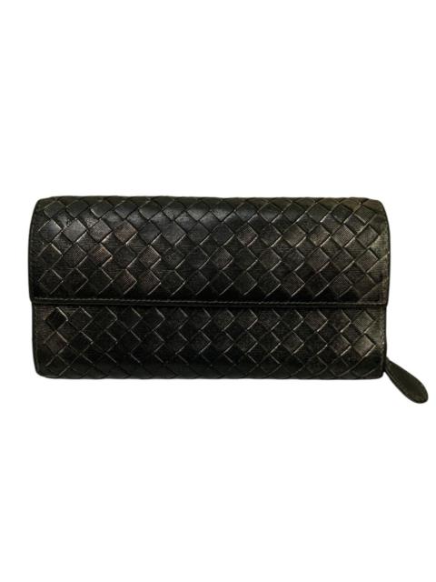 Bottega Veneta 🔥BOTTEGA VENETTA WOVEN LEATHER LONG WALLET