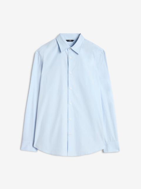 7 For All Mankind Long Sleeve Poplin Shirt in Sky Blue