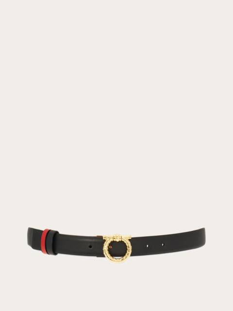 FERRAGAMO Adjustable and reversible Gancini belt