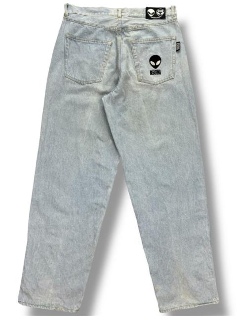 Vintage Alien Workshop Beschwa Dirty Distressed Baggy Jeans