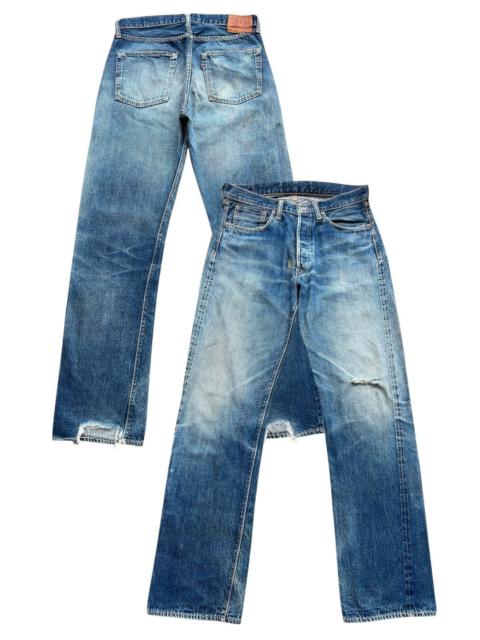 Other Designers The Real McCoy's - Vintage 90s Mccoy Distressed Selvedge Denim Jeans 32x33