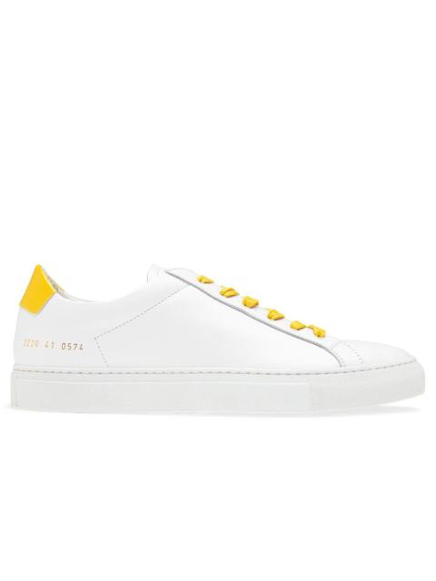 Common Projects COMMON PROJECTS RETRO LOW GLOSSY - WHITE/YELLOW