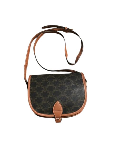 CELINE Celine Falco Triomphe Shoulder Bag