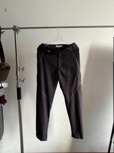 Kiko Kostadinov Kiko Kostadinov 19fw Rex Trousers Striped Wool Suit Pants