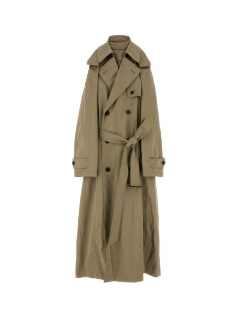 BALENCIAGA Balenciaga Women Cappuccino Cotton Trench Suspended Dress