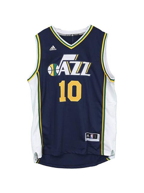 adidas Adidas Utah Jazz NBA Basketball Jersey Burks #10 Sleeveless Navy Blue M