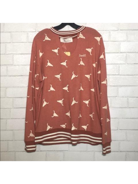 Other Designers Vintage Havana Longhorn Bandit Western Sweatshirt