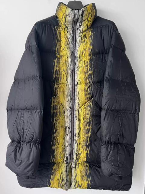 Rick Owens FW20 Jumbo Duvet Goose Down Parka in Black / Acid Print