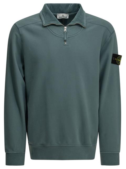 Stone Island Stone Island Half-zip Sweatshirt Light Blue