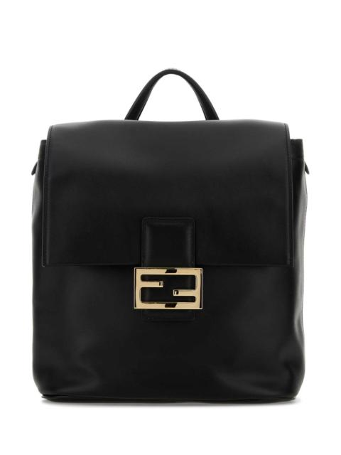 FENDI Fendi Women Black Leather Backpack