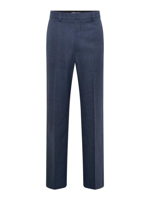 GABRIELA HEARST Harold Pant in Denim Virgin Wool Silk with Linen