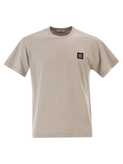 Stone Island Stone Island Men Slim Fit T-Shirt With Compass Patch