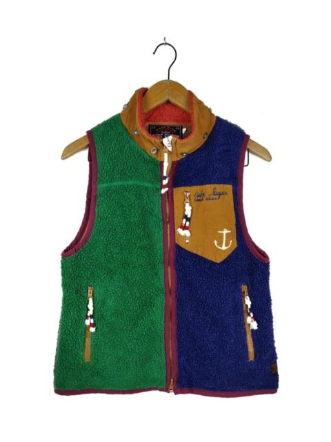 Other Designers Japanese Brand - Cube Sugar Japan Colorblock Sherpa Vest Jacket