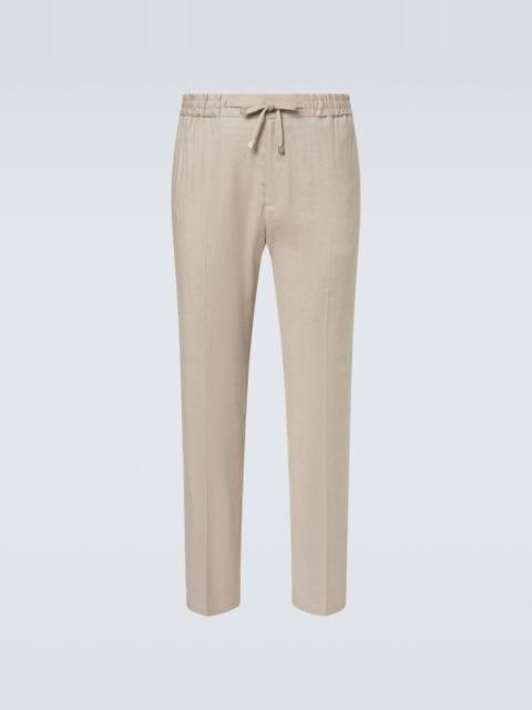 Etro Linen-blend sweatpants