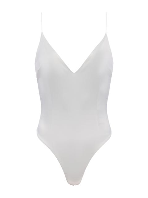 L'AGENCE Dara Stretch Satin Bodysuit
