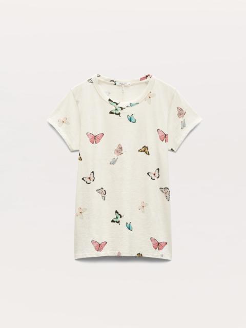 rag & bone Butterfly Printed Cotton T-Shirt