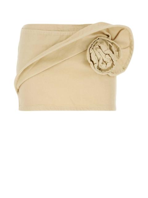 MAGDA BUTRYM Magda Butrym Women Cream Denim Mini Skirt