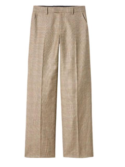 NILI LOTAN Bethany Wool Pant in Glen Tan
