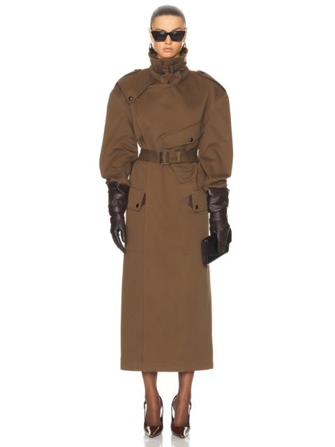 SAINT LAURENT Belted Coat