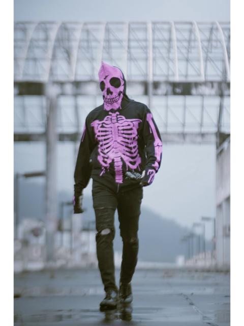 Other Designers Other - Holloween Dead Serious Skeleton Freaky Massive Hoodie