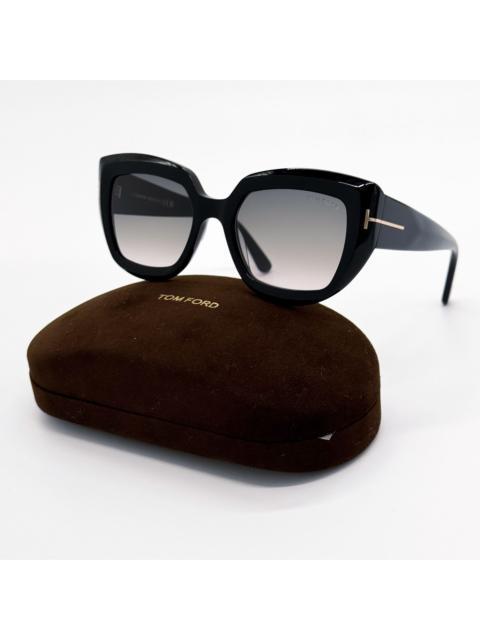 TOM FORD NEW TOM FORD SUNGLASSES SALTZMAN TF1192 01B WOMEN BLACK