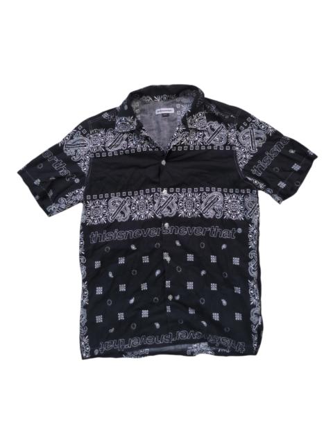 thisisneverthat® thisisneverthat Paisley Bandana Open Collar Shirt
