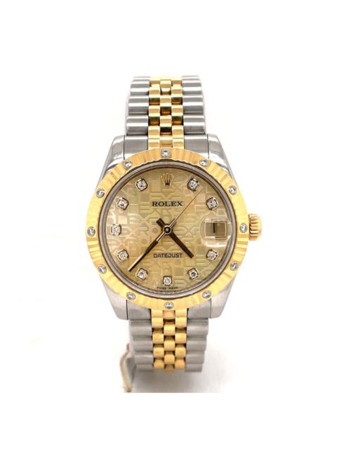 ROLEX Pre-owned Rolex Datejust Automatic Chronometer Diamond Champagne Dial Ladies Watch 178313CJDJ