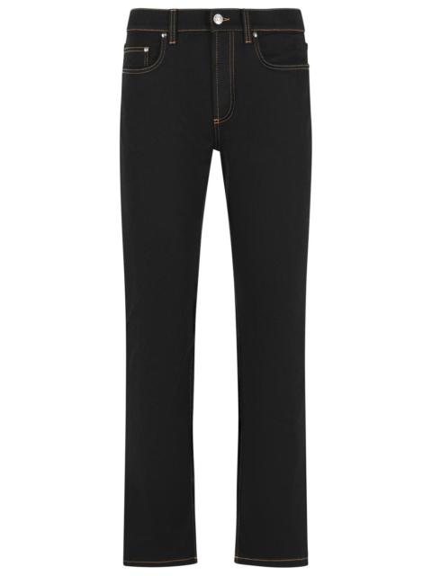 VERSACE Versace Black Cotton Jeans Men