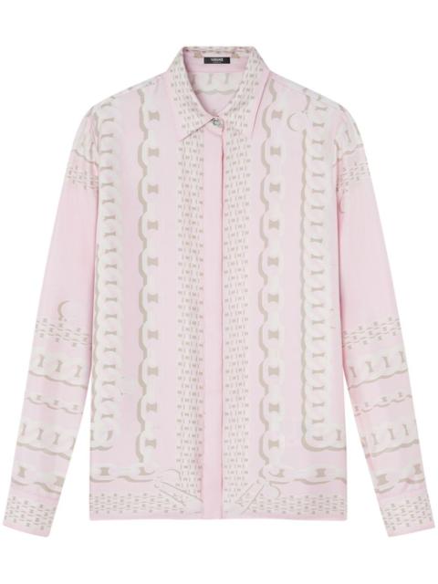 VERSACE Versace Barocco Print Silk Shirt