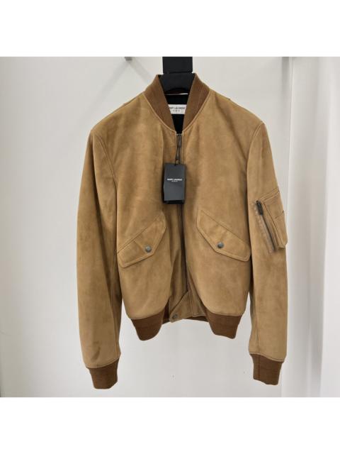 SAINT LAURENT Saint Laurent Suede Bomber Jacket