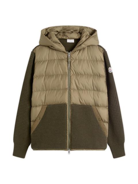 Moncler Down Knit Waffle Jacket