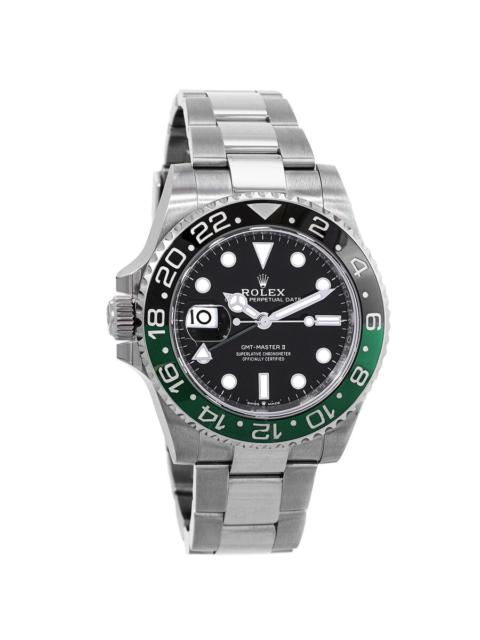 Pre-owned Rolex Gmt-Master Ii Black Dial Men's Watch 126720vtnr-0001