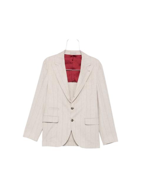 pinstripe blazer
