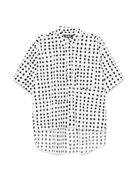 BLACK COMME des GARÇONS FILIP PAGOWSKI POLKA-DOT SHIRT